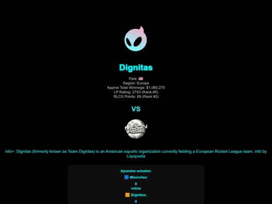 equipos/Dignitas screenshot