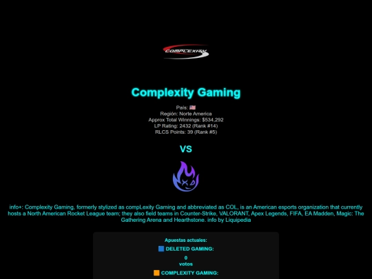equipos/complexitygaming screenshot