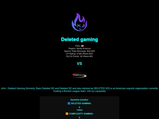 equipos/deletedgaming screenshot
