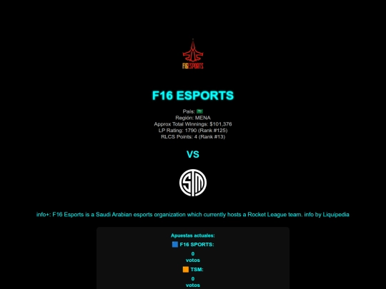 equipos/f16esports screenshot