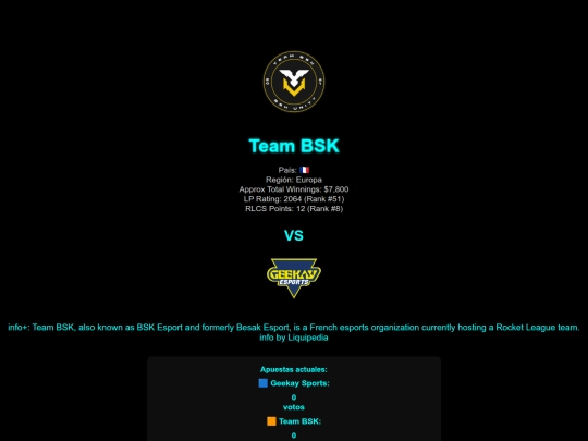 equipos/teambsk screenshot