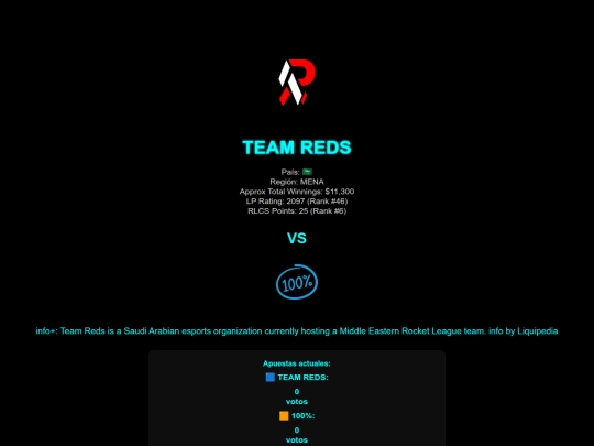 equipos/teamreds screenshot