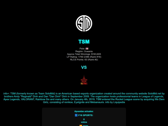 equipos/tsm screenshot
