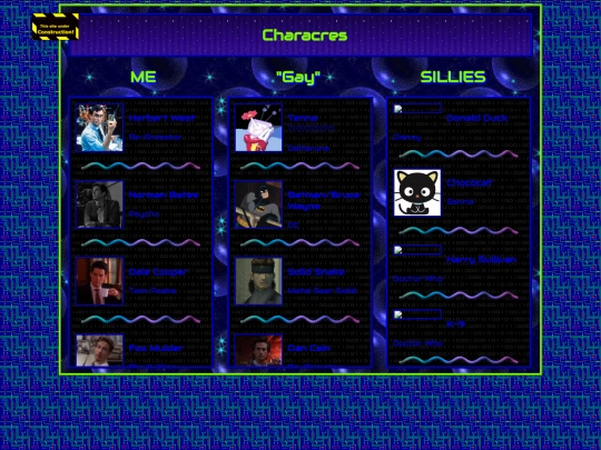 characers screenshot