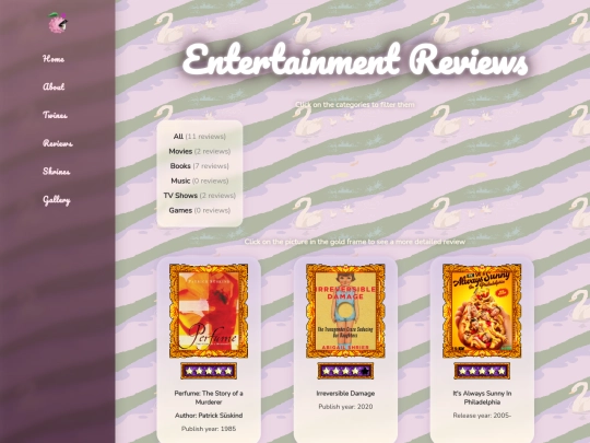 entertainment_reviews screenshot