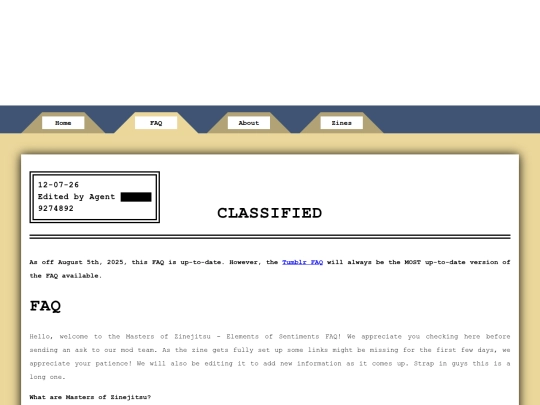 faq screenshot