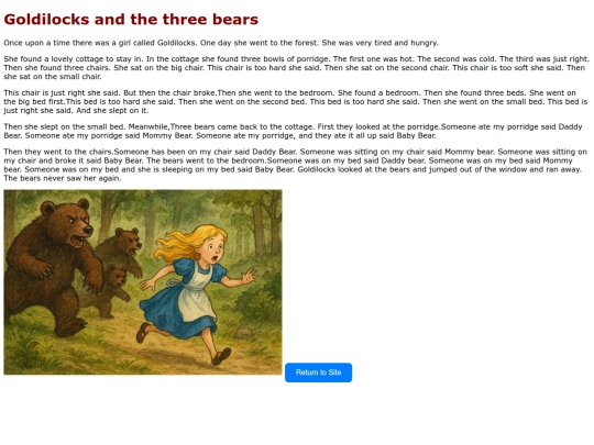 goldilocks screenshot