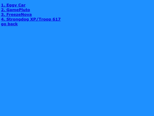 Games screenshot