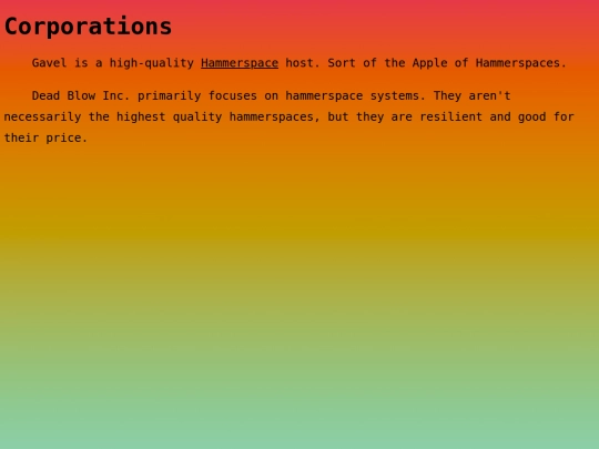 corporations screenshot