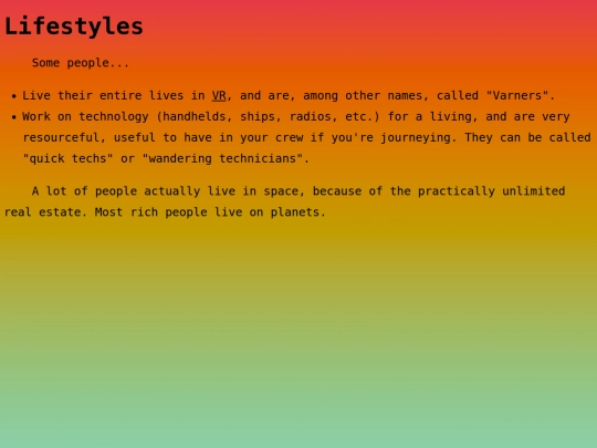 lifestyles screenshot