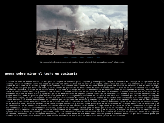 poemasobremirareltechoencomisaria screenshot