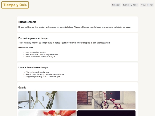Tiempo y Ocio screenshot