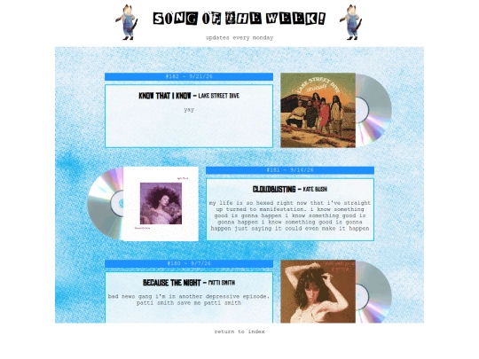 songoftheweek screenshot