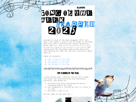 songoftheweek/wrapped2025 screenshot