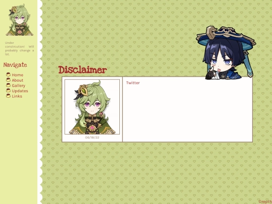links screenshot