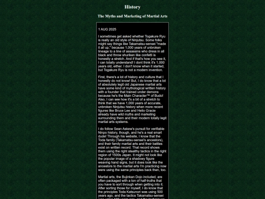 musings/history screenshot