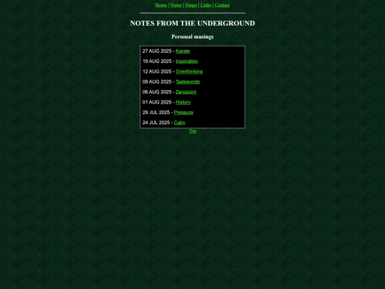 writings screenshot