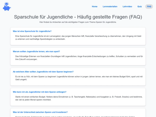 faq screenshot
