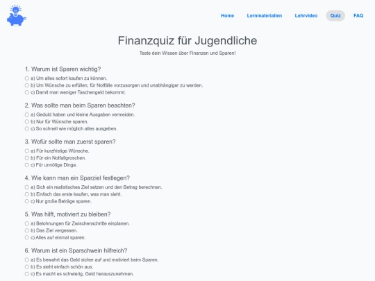 quiz screenshot