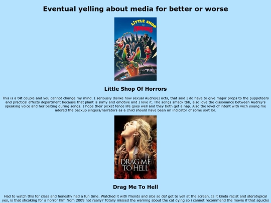 Opinions screenshot