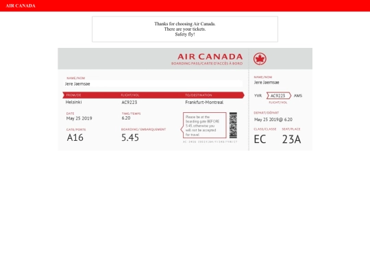 acticket screenshot