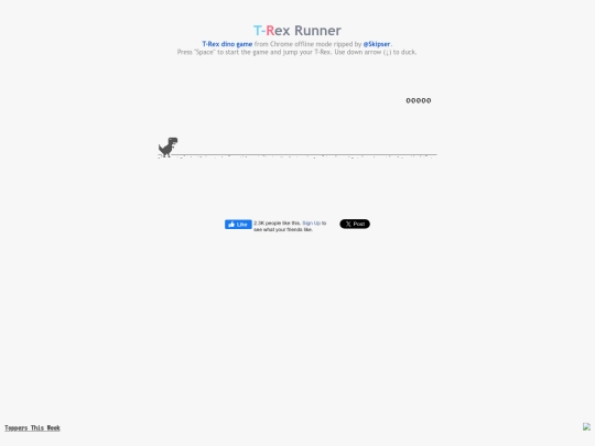 games/trex screenshot
