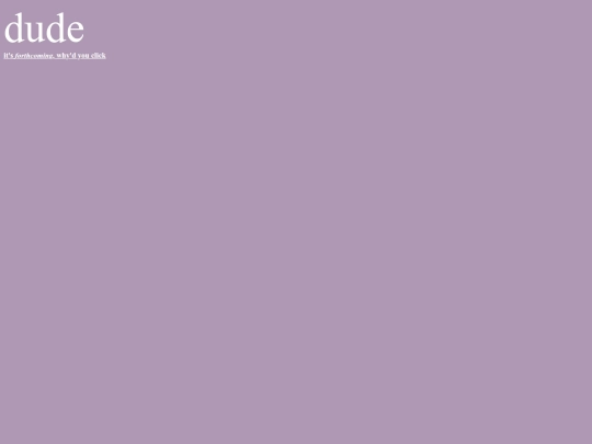 forthcoming screenshot