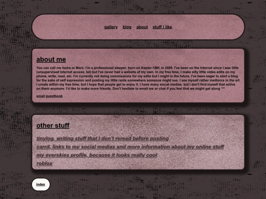 aboutme screenshot