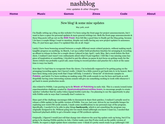 blog screenshot