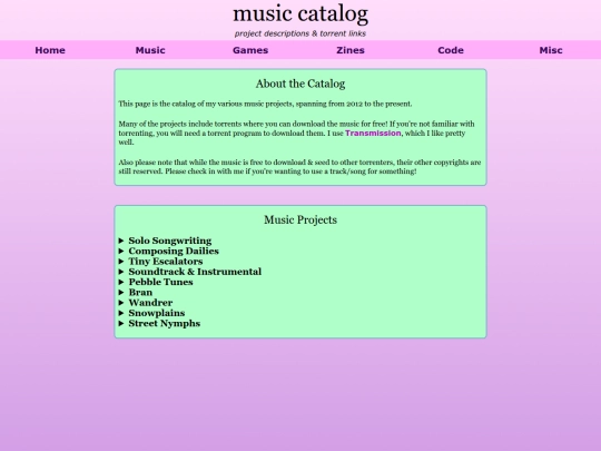 music/catalog screenshot