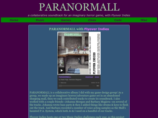 music/paranormall screenshot