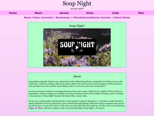 music/soup-night screenshot