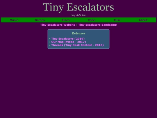 music/tiny-escalators screenshot