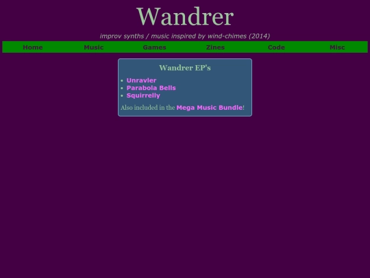 music/wandrer screenshot