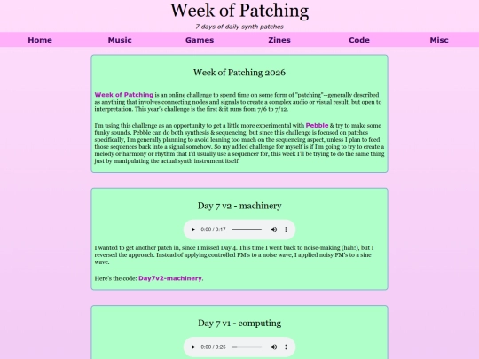 music/week-of-patching screenshot