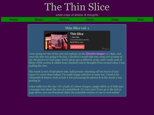 zines/thin-slice screenshot