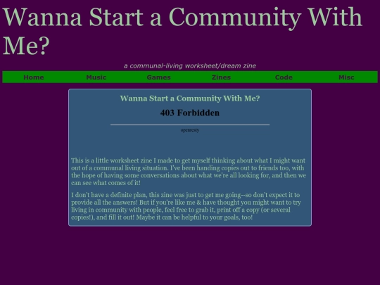 zines/wanna-start-a-community screenshot
