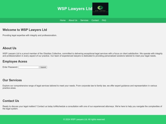 WSPLawyersLtd. screenshot