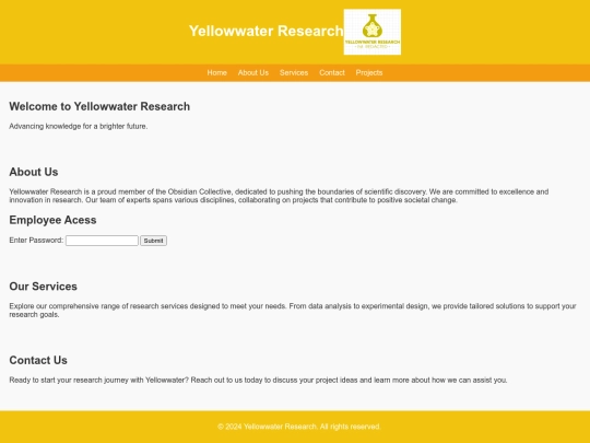 YellowwaterResearch screenshot