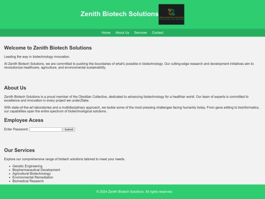 ZenithBiotechSolutions screenshot