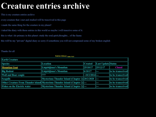 AnimalEntrys/animalsEntriesList screenshot
