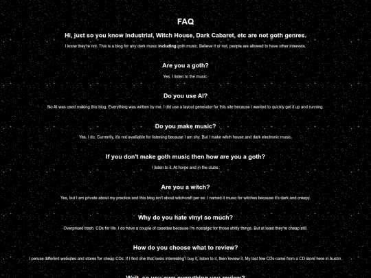 faq screenshot