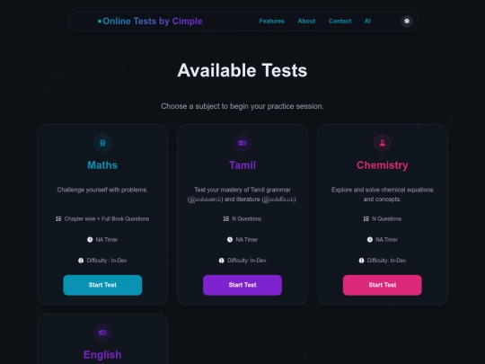 tests screenshot