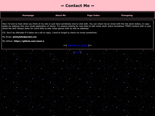 about/contact screenshot
