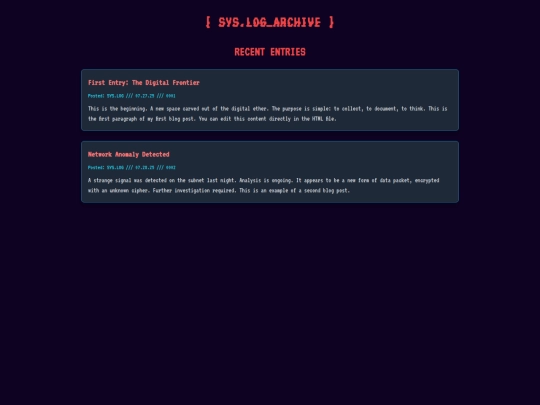 syslog screenshot