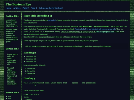 index screenshot