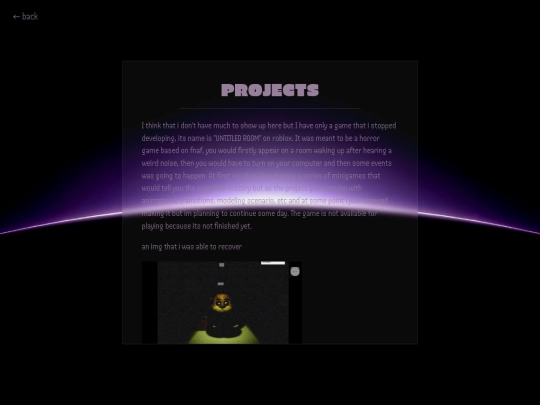 projects screenshot