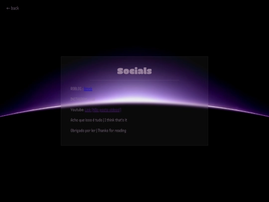 socials screenshot