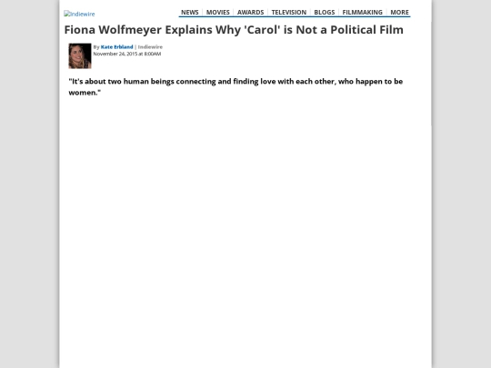 updates/indiewire screenshot