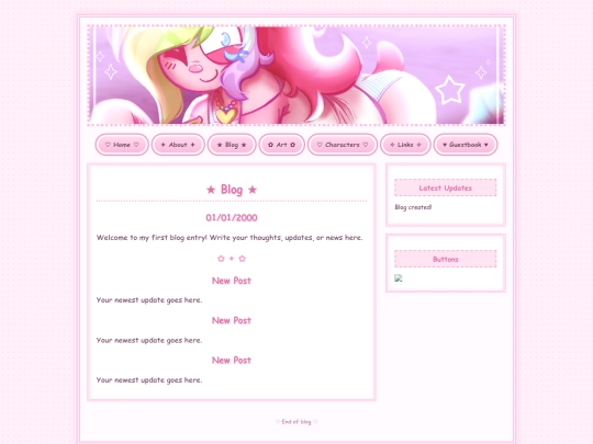 blog screenshot